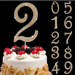 NWT Large Number 2 Birthday Party Supplies Decorations Cake Topper Bling